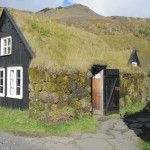 Turf-roofed house